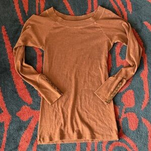 Peruvian Connection Rust Long Sleeve Top